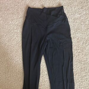 Offline by Aerie Black High-Waisted Crossover Flare Leggings